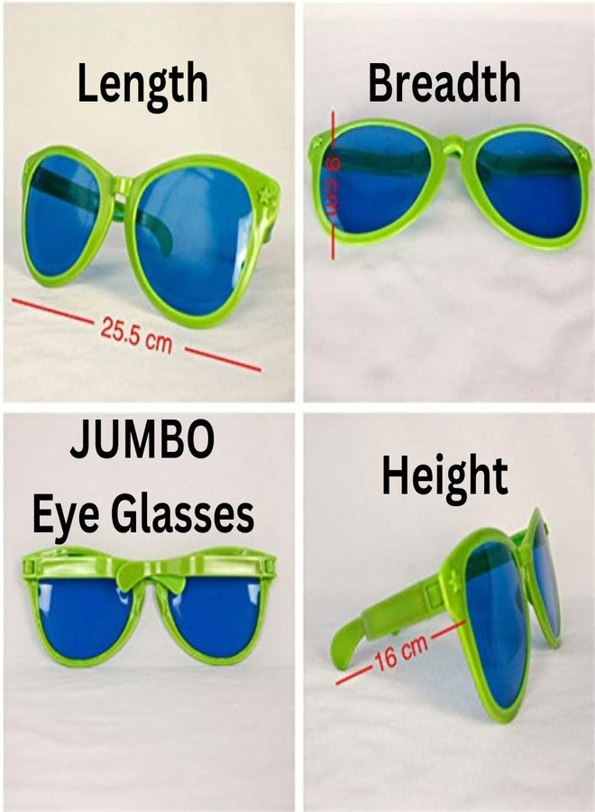 Artonezt طقم أرتونيزت مكون من قطعتين - نظارات واقية للحفلات، مقاس كبير + شعر مستعار ملون من نوع أفرو كيرلي مموج، شعر مستعار أنيق للحفلات، احتفالات مهرجان هولي - Image 3